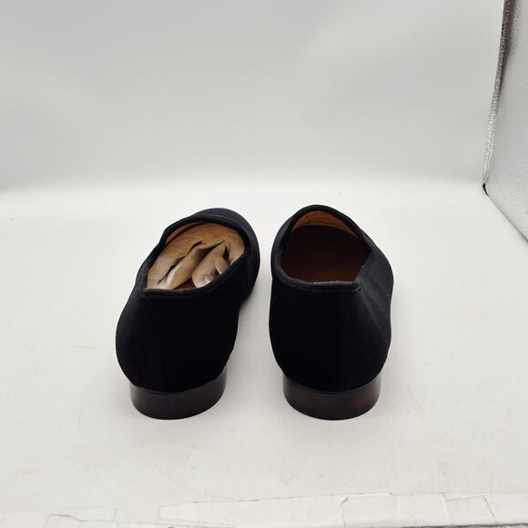 Journey West Men’s Casual Slippers Size EU 46 U.S. 13 M Black Velvet Logo